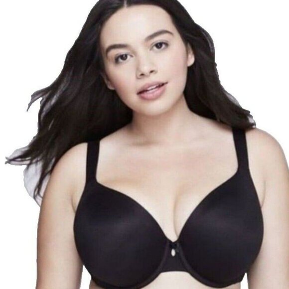 Lane Bryant Cacique Bra Intuition Full Coverage Lined Black Size 38C - Picture 2 of 6